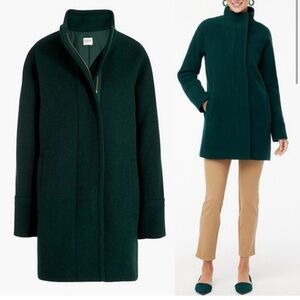 J. Crew Forest Green City Coat